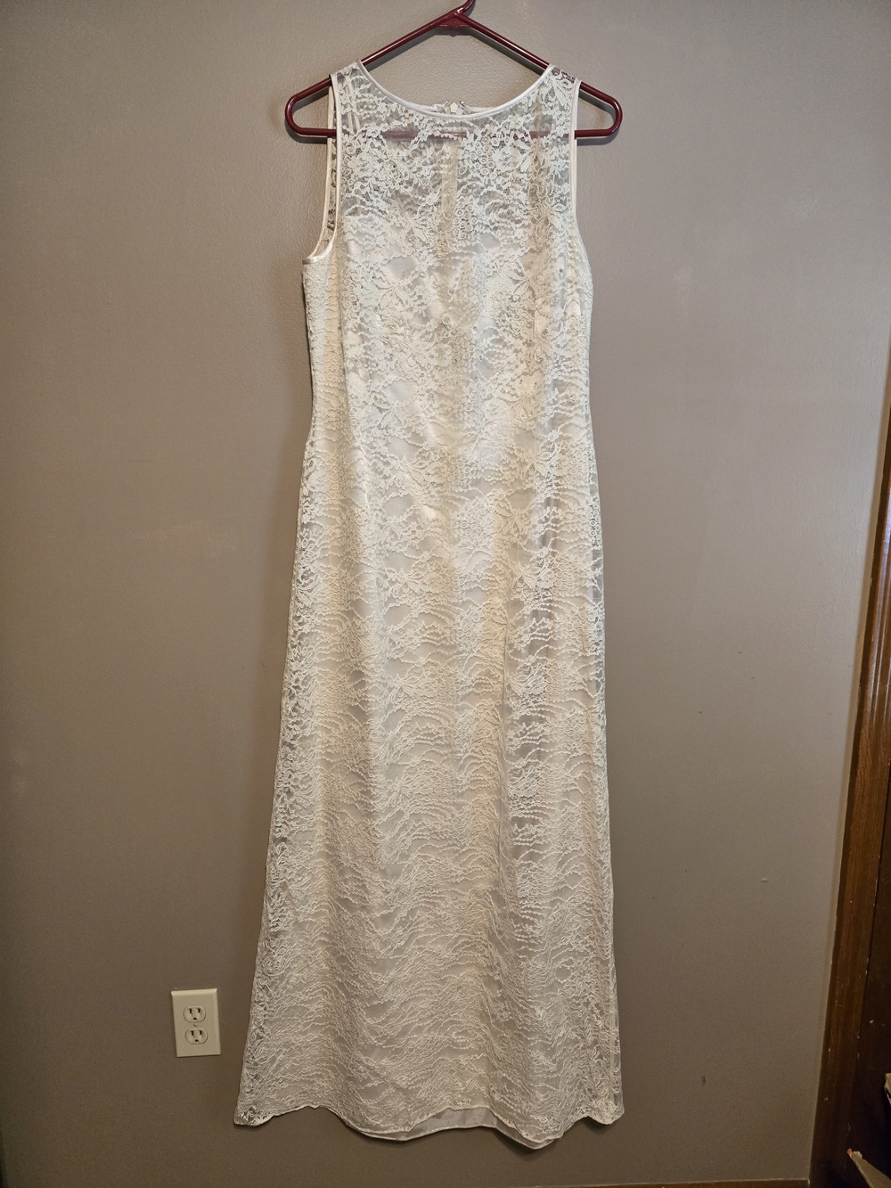 Vintage Rimini by Shaw Ivory Lace Evening Gown